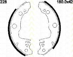 TRISCAN 810010228 Комплект гальмівних колодок