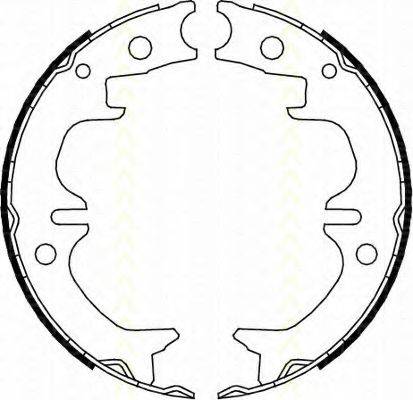 TRISCAN 810013038 Комплект гальмівних колодок, стоянкова гальмівна система