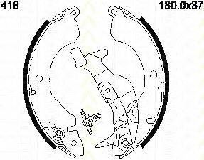 TRISCAN 810042416 Комплект гальмівних колодок