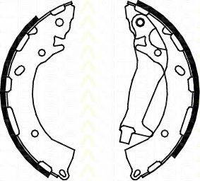 TRISCAN 810043014 Комплект гальмівних колодок