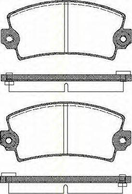 TRISCAN 811010330 Комплект гальмівних колодок, дискове гальмо