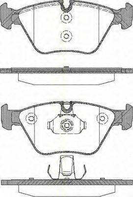 TRISCAN 811011015 Комплект гальмівних колодок, дискове гальмо