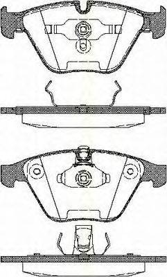 TRISCAN 811011016 Комплект гальмівних колодок, дискове гальмо