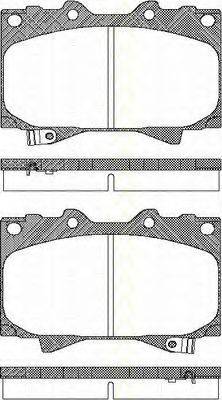 TRISCAN 811013048 Комплект гальмівних колодок, дискове гальмо