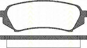 TRISCAN 811013049 Комплект гальмівних колодок, дискове гальмо