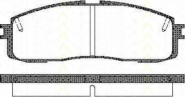 TRISCAN 811013152 Комплект гальмівних колодок, дискове гальмо
