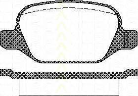 TRISCAN 811015021 Комплект гальмівних колодок, дискове гальмо