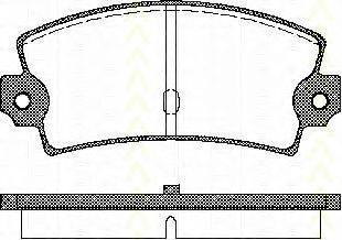 TRISCAN 811015862 Комплект гальмівних колодок, дискове гальмо
