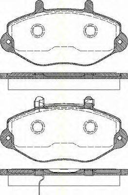 TRISCAN 811016010 Комплект гальмівних колодок, дискове гальмо
