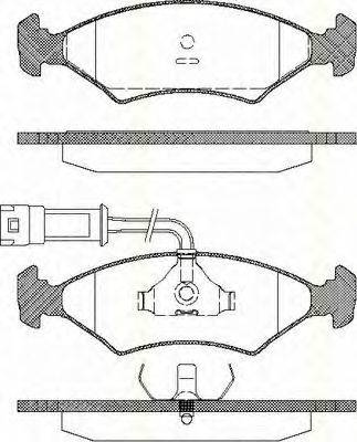 TRISCAN 811016013 Комплект гальмівних колодок, дискове гальмо