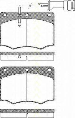 TRISCAN 811016231 Комплект гальмівних колодок, дискове гальмо