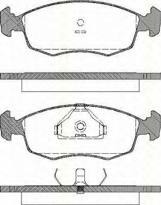 TRISCAN 811016868 Комплект гальмівних колодок, дискове гальмо