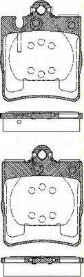 TRISCAN 811023027 Комплект гальмівних колодок, дискове гальмо