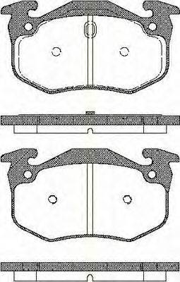 TRISCAN 811025001 Комплект гальмівних колодок, дискове гальмо