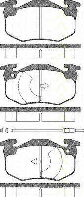 TRISCAN 811028034 Комплект гальмівних колодок, дискове гальмо