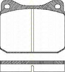 TRISCAN 811029788 Комплект гальмівних колодок, дискове гальмо