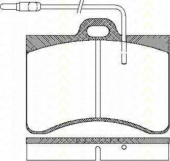 TRISCAN 811038782 Комплект гальмівних колодок, дискове гальмо