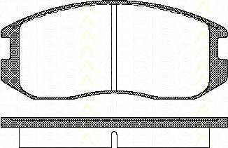 TRISCAN 811042001 Комплект гальмівних колодок, дискове гальмо