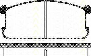 TRISCAN 811042073 Комплект гальмівних колодок, дискове гальмо