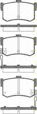 TRISCAN 811043016 Комплект гальмівних колодок, дискове гальмо