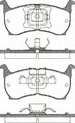 TRISCAN 811050097 Комплект гальмівних колодок, дискове гальмо