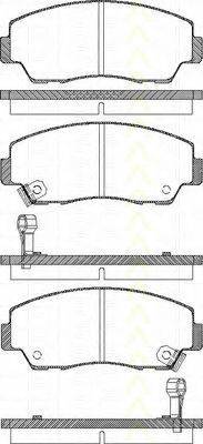 TRISCAN 811050872 Комплект гальмівних колодок, дискове гальмо