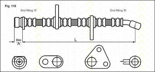 TRISCAN 815040120 Гальмівний шланг