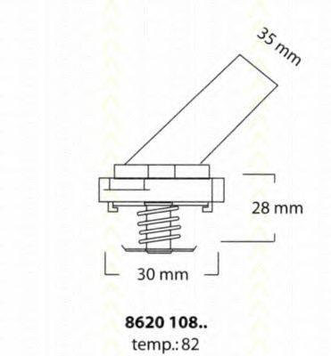 TRISCAN 862010882 Термостат, охолоджуюча рідина