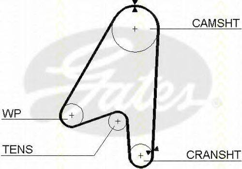 TRISCAN 86455239 Ремінь ГРМ