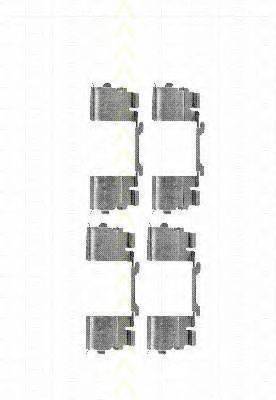 TRISCAN 8105101651 Комплектуючі, колодки дискового гальма