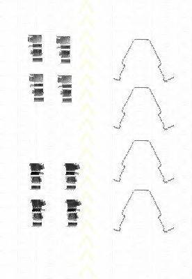 TRISCAN 8105181002 Комплектуючі, колодки дискового гальма
