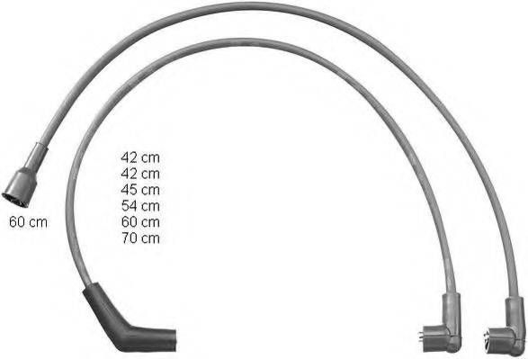 BERU ZEF1214 Комплект дротів запалювання