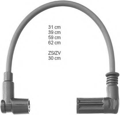 BERU ZEF722 Комплект дротів запалювання