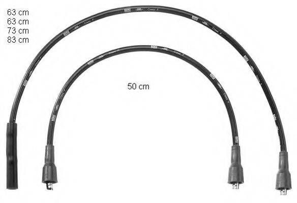 BERU ZEF811 Комплект дротів запалювання