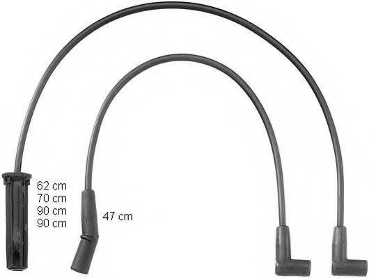 BERU ZEF835 Комплект дротів запалювання