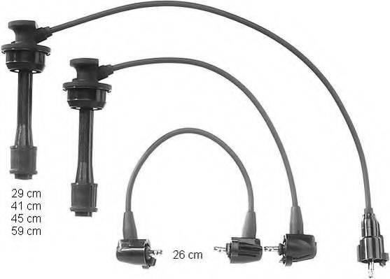BERU ZEF929 Комплект дротів запалювання