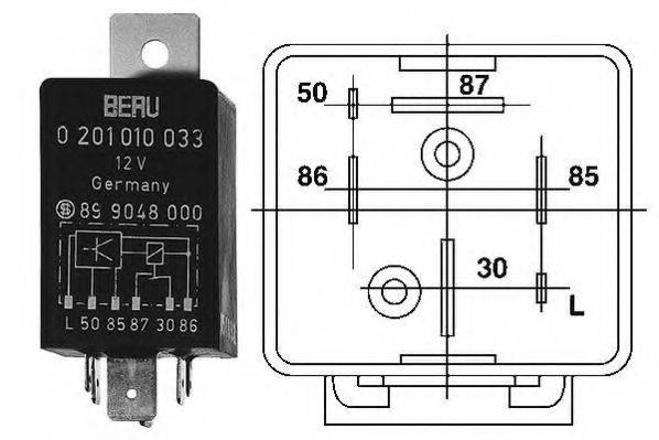 BERU GR033 Блок керування, час розжарювання