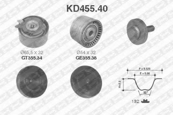 SNR KD45540 Комплект ременя ГРМ