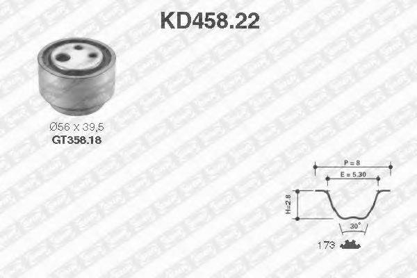 SNR KD45822 Комплект ременя ГРМ