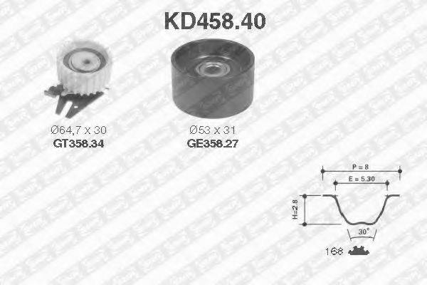 SNR KD45840 Комплект ременя ГРМ