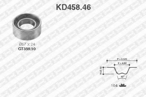 SNR KD45846 Комплект ременя ГРМ