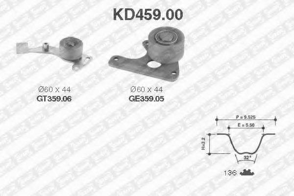 SNR KD45900 Комплект ременя ГРМ