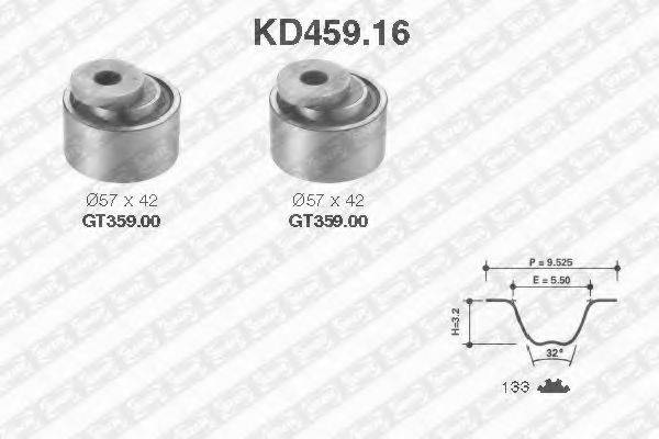 SNR KD45916 Комплект ременя ГРМ