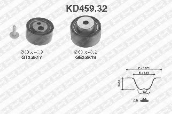 SNR KD45932 Комплект ременя ГРМ