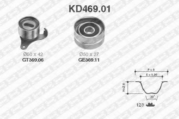 SNR KD46901 Комплект ременя ГРМ