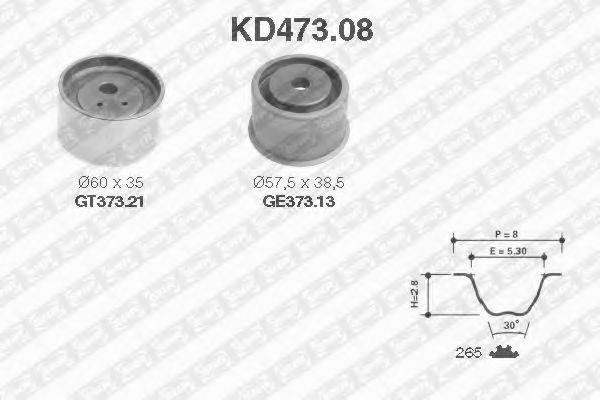 SNR KD47308 Комплект ременя ГРМ