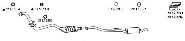 HJS BMW243 Система випуску ОГ