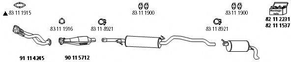 HJS VW1078 Система випуску ОГ