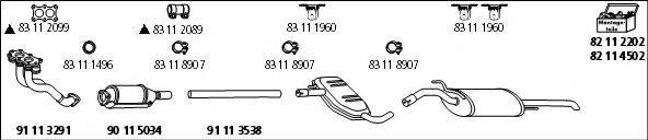 HJS VW993 Система випуску ОГ