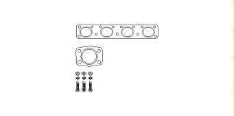 HJS 82122332 Монтажний комплект, каталізатор